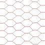 Alambrada de gallinero acero revestimiento PVC rojo 25x1,5 m de , Paneles de vallas - Ref: Foro24-143318, Precio: 58,94 €, De...