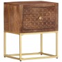 Mesita de noche de madera maciza de mango 40x30x50 cm de , Mesitas de noche - Ref: Foro24-286554, Precio: 130,53 €, Descuento: %