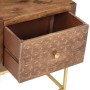Mesita de noche de madera maciza de mango 40x30x50 cm de , Mesitas de noche - Ref: Foro24-286554, Precio: 130,53 €, Descuento: %
