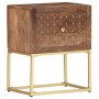 Mesita de noche de madera maciza de mango 40x30x50 cm de , Mesitas de noche - Ref: Foro24-286554, Precio: 130,53 €, Descuento: %