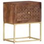 Mesita de noche de madera maciza de mango 40x30x50 cm de , Mesitas de noche - Ref: Foro24-286554, Precio: 130,53 €, Descuento: %