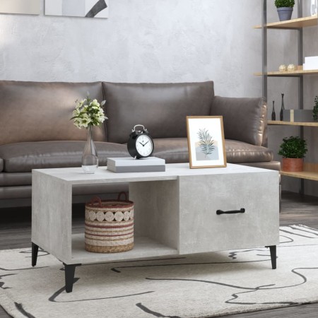Mesa de centro madera contrachapada gris hormigón 90x50x40 cm de , Mesas de centro - Ref: Foro24-812667, Precio: 66,33 €, Des...