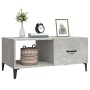 Mesa de centro madera contrachapada gris hormigón 90x50x40 cm de , Mesas de centro - Ref: Foro24-812667, Precio: 66,33 €, Des...