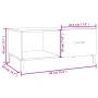 Mesa de centro madera contrachapada gris hormigón 90x50x40 cm de , Mesas de centro - Ref: Foro24-812667, Precio: 66,33 €, Des...
