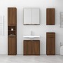 Armario baño madera contrachapada roble marrón 64,5x33,5x59 cm de , Taquillas y armarios de almacenamiento - Ref: Foro24-8170...