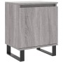 Mesita de noche madera de ingeniería gris Sonoma 40x30x50 cm de , Mesitas de noche - Ref: Foro24-826856, Precio: 41,71 €, Des...