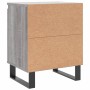 Mesita de noche madera de ingeniería gris Sonoma 40x30x50 cm de , Mesitas de noche - Ref: Foro24-826856, Precio: 41,71 €, Des...