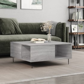 Mesa de centro madera contrachapada gris Sonoma 80x80x36,5 cm de , Mesas de centro - Ref: Foro24-830786, Precio: 59,68 €, Des...