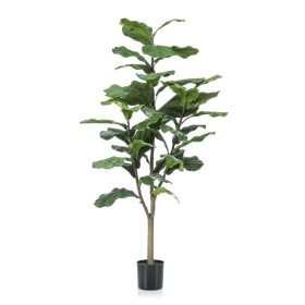 Emerald Ficus lyrata artificial 120 cm de , Flora artificial - Ref: Foro24-423647, Precio: 101,06 €, Descuento: %