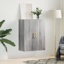Armario de pared gris Sonoma 69,5x34x90 cm de , Aparadores - Ref: Foro24-828418, Precio: 80,89 €, Descuento: %