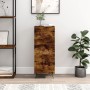 Aparador madera de ingeniería roble ahumado 34,5x34x90 cm de , Aparadores - Ref: Foro24-828577, Precio: 69,08 €, Descuento: %