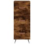 Aparador madera de ingeniería roble ahumado 34,5x34x90 cm de , Aparadores - Ref: Foro24-828577, Precio: 69,08 €, Descuento: %