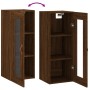Armario de pared marrón roble 34,5x34x90 cm de , Aparadores - Ref: Foro24-828891, Precio: 42,35 €, Descuento: %