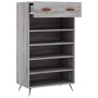 Zapatero madera de ingeniería gris Sonoma 60x35x105 cm de , Armarios y almacenamiento - Ref: Foro24-829586, Precio: 75,14 €, ...
