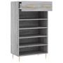 Zapatero madera de ingeniería gris Sonoma 60x35x105 cm de , Armarios y almacenamiento - Ref: Foro24-829602, Precio: 58,52 €, ...