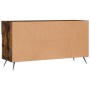 Banco zapatero madera de ingeniería roble ahumado 102x35x55 cm de , Zapateros y organizadores de calzado - Ref: Foro24-829713...