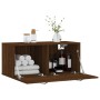Armario de pared madera ingeniería marrón roble 80x36,5x35 cm de , Taquillas y armarios de almacenamiento - Ref: Foro24-83007...