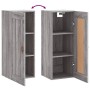 Armario de pared madera de ingeniería gris Sonoma 34,5x34x90 cm de , Aparadores - Ref: Foro24-830482, Precio: 48,11 €, Descue...