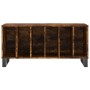 Mueble discos madera contrachapada roble ahumado 100x38x48 cm de , Almacenamiento para CD y DVD - Ref: Foro24-831761, Precio:...