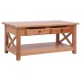Mesa de centro de madera maciza de caoba 100x55x46 cm de , Mesas de centro - Ref: Foro24-283838, Precio: 226,42 €, Descuento: %
