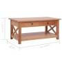 Mesa de centro de madera maciza de caoba 100x55x46 cm de , Mesas de centro - Ref: Foro24-283838, Precio: 226,42 €, Descuento: %