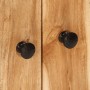 Aparador con 4 puertas madera maciza de acacia 60x33x75 cm de , Aparadores - Ref: Foro24-352918, Precio: 145,38 €, Descuento: %
