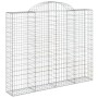 Cesta gaviones forma arco hierro galvanizado 200x30x160/180 cm de , Maceteros y jardineras - Ref: Foro24-153488, Precio: 105,...