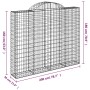 Cesta gaviones forma arco hierro galvanizado 200x30x160/180 cm de , Maceteros y jardineras - Ref: Foro24-153488, Precio: 105,...