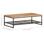 Mesa de centro de madera maciza de acacia 110x60x35 cm de , Mesas de centro - Ref: Foro24-320246, Precio: 178,35 €, Descuento: %