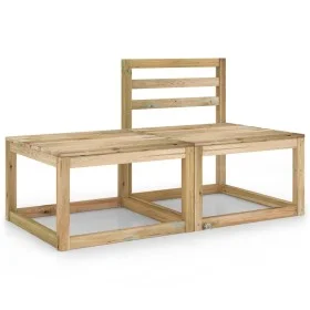 Garden furniture set 2 pieces green impregnated pine wood by vidaXL, Modular outdoor sofas - Ref: Foro24-315707, Price: 71,11...