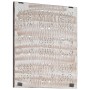 Panel de pared tallado a mano MDF marrón y blanco 60x60x1,5 cm de , Recubrimiento de paredes - Ref: Foro24-321654, Precio: 37...