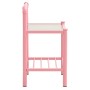 Mesitas de noche 2 unidades metal y vidrio rosa y transparente de , Mesitas de noche - Ref: Foro24-325103, Precio: 64,49 €, D...