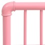 Mesitas de noche 2 unidades metal y vidrio rosa y transparente de , Mesitas de noche - Ref: Foro24-325103, Precio: 64,49 €, D...