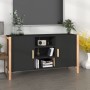 Aparador de madera contrachapada negro 107x38x60 cm de , Aparadores - Ref: Foro24-345679, Precio: 108,23 €, Descuento: %