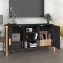 Aparador de madera contrachapada negro 107x38x60 cm de , Aparadores - Ref: Foro24-345679, Precio: 108,23 €, Descuento: %