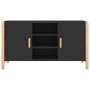 Aparador de madera contrachapada negro 107x38x60 cm de , Aparadores - Ref: Foro24-345679, Precio: 108,23 €, Descuento: %