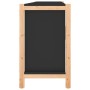 Aparador de madera contrachapada negro 107x38x60 cm de , Aparadores - Ref: Foro24-345679, Precio: 108,23 €, Descuento: %