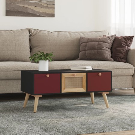 Mesa de centro con cajones madera contrachapada 80x40x35,5 cm de , Mesas de centro - Ref: Foro24-352158, Precio: 75,30 €, Des...