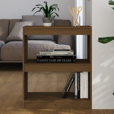 Estantería/divisor espacio madera pino marrón miel 60x30x71,5cm de , Librerías y estanterías - Ref: Foro24-808161, Precio: 55...