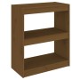 Estantería/divisor espacio madera pino marrón miel 60x30x71,5cm de , Librerías y estanterías - Ref: Foro24-808161, Precio: 55...