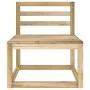 Set de muebles de jardín 2 pzas madera de pino impregnada verde de vidaXL, Sofás modulares de exterior - Ref: Foro24-315707, ...