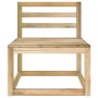 Set de muebles de jardín 2 pzas madera de pino impregnada verde de vidaXL, Sofás modulares de exterior - Ref: Foro24-315707, ...