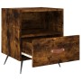 Mesita de noche madera ingeniería roble ahumado 40x35x47,5 cm de , Mesitas de noche - Ref: Foro24-827382, Precio: 40,89 €, De...