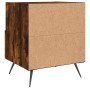 Mesita de noche madera ingeniería roble ahumado 40x35x47,5 cm de , Mesitas de noche - Ref: Foro24-827382, Precio: 40,89 €, De...