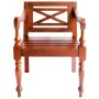 Sillas Batavia 2 unidades madera maciza de caoba marrón oscuro de , Sillas de comedor - Ref: Foro24-246965, Precio: 191,86 €,...