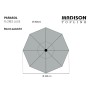 Madison Sombrilla de jardín redonda Flores Luxe taupe 300 cm de , Sombrillas - Ref: Foro24-418778, Precio: 126,65 €, Descuent...