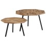 Set de mesas de centro hexagonales 2 uds teca reciclada de , Mesas de centro - Ref: Foro24-246097, Precio: 177,57 €, Descuent...