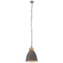 Lámpara colgante industrial hierro gris y madera 35 cm E27 de , Lámparas - Ref: Foro24-320887, Precio: 58,20 €, Descuento: %