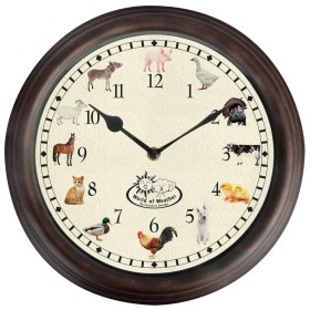 Esschert Design Reloj con sonidos de animales de granja de , Relojes de pared - Ref: Foro24-428856, Precio: 23,21 €, Descuent...