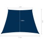 Toldo de vela trapezoidal de tela oxford azul 3/5x4 m de , Sombrillas - Ref: Foro24-135573, Precio: 62,18 €, Descuento: %